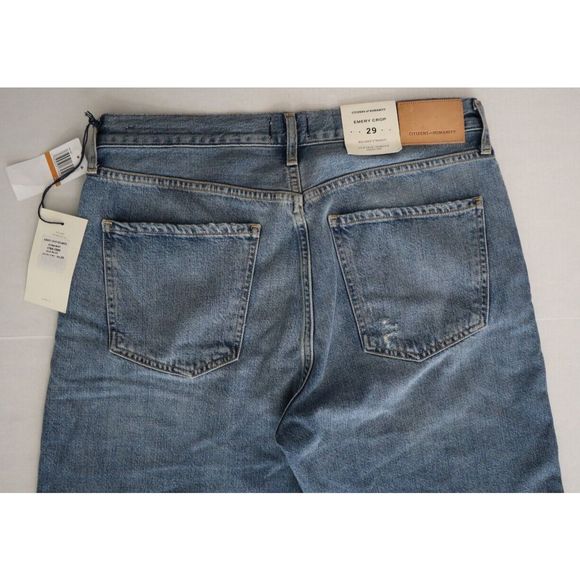 Citizens of Humanity Women's Sz 29 Old Blue Emery Cropped Relaxed Fit Jeans $218 - Picture 7 of 10